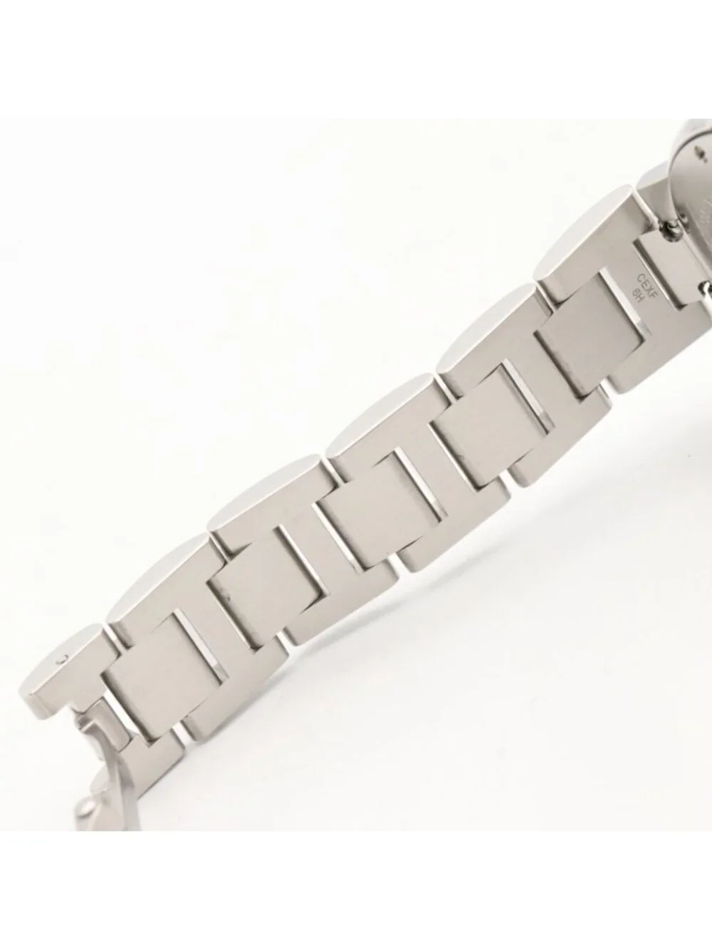 Cartier Watch Baron Blue 33 Pink Stainless Steel